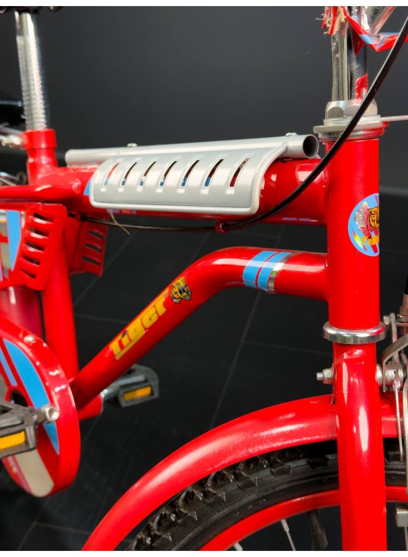 تايجر دراجة أطفال تايجر 20 بوصة مع سلة أمامية وكرسي خلفي – مناسبة للأعمار 6 إلى 10 سنوات - Image 2